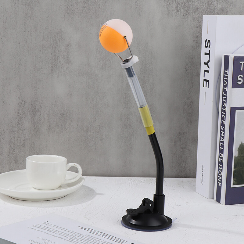 1 gab. Pārnēsājama galda tenisa trenažieru trenažiera sūkšanas tipa profesionāla pingponga treniņu robota ātra atsitiena bumbas klips