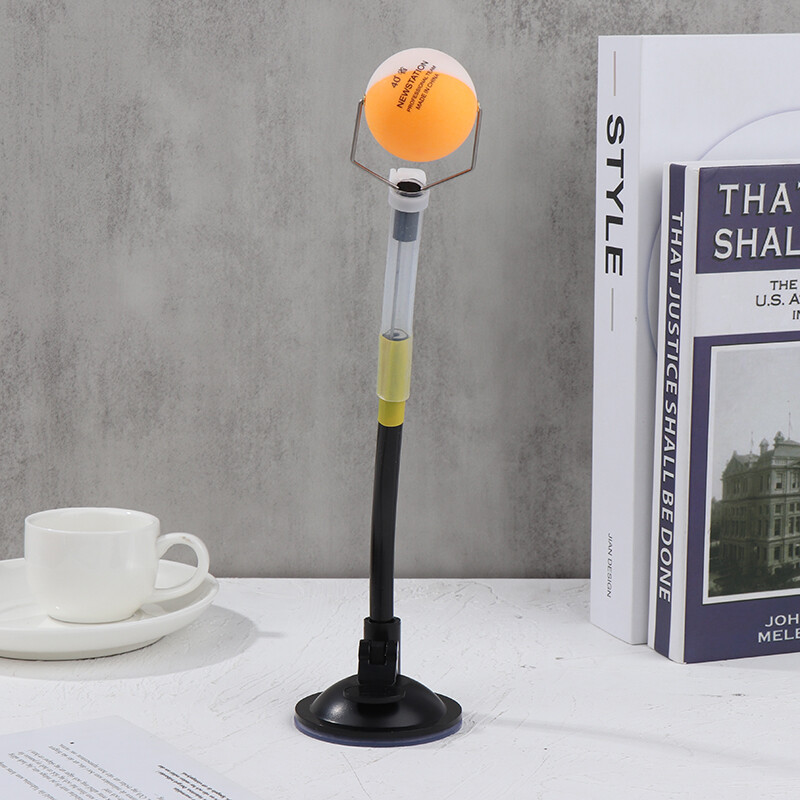 1 gab. Pārnēsājama galda tenisa trenažieru trenažiera sūkšanas tipa profesionāla pingponga treniņu robota ātra atsitiena bumbas klips