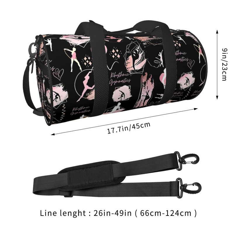 Vingrošanas meitene Krāsains Raksts Mūsdienīga sporta vingrošanas soma Ūdensnecaurlaidīga sporta soma ar apaviem Rokassoma Krāsaina fitnesa soma vīriešiem