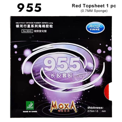 YINHE 955 Stalo teniso gumos ilgi spuogai, apsaugantys nuo sukimosi stalo teniso gumos lakštas 955 OX/0,7 mm kempinė, profesionali ilga spuogų guma