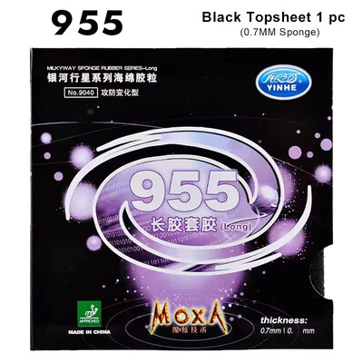 YINHE 955 Stalo teniso gumos ilgi spuogai, apsaugantys nuo sukimosi stalo teniso gumos lakštas 955 OX/0,7 mm kempinė, profesionali ilga spuogų guma