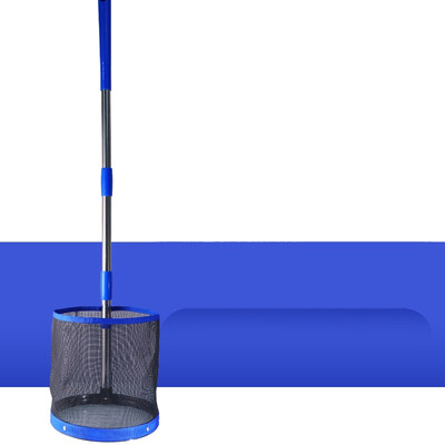 Huieson galda tenisa bumbiņu savācējs 23x23cm ar 99cm noņemamu nerūsējošā tērauda nūju profesionāliem galda tenisa treniņiem