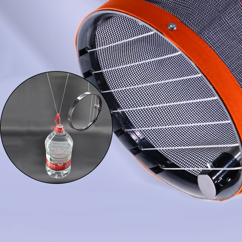 Huieson galda tenisa bumbiņu savācējs 23x23cm ar 99cm noņemamu nerūsējošā tērauda nūju profesionāliem galda tenisa treniņiem