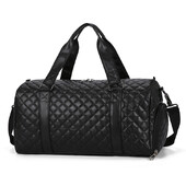 Duffle Tote Gym Fitness kotid naistele PU nahast käekott reisipagas õlg Spordijalatsid tasku nädalavahetuse Crossbody kotid