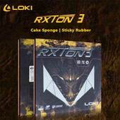 Originalūs LOKI RXTON 3 Red Sticky PRO stalo teniso guminiai stalo teniso guminiai kempinės stalo teniso pyragaičių kempinės stalo teniso priedai