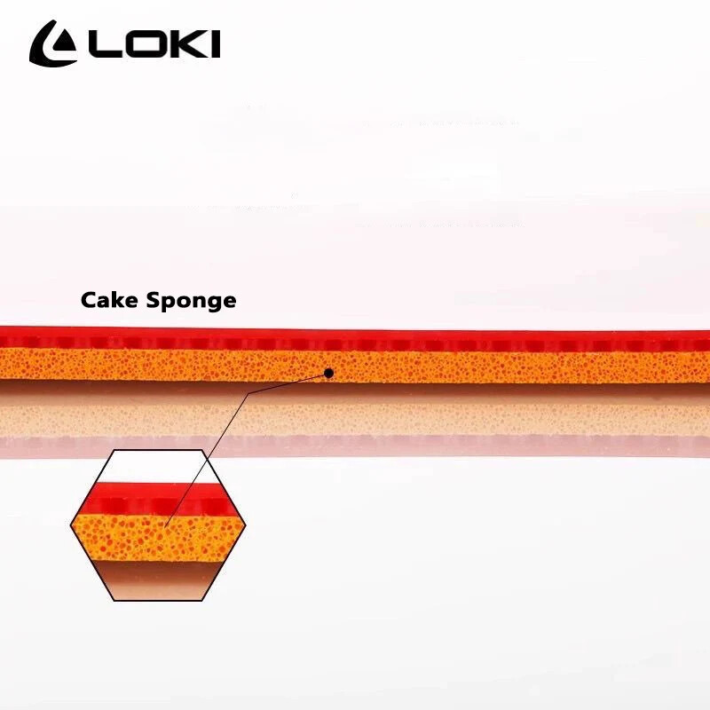 Originalūs LOKI RXTON 3 Red Sticky PRO stalo teniso guminiai stalo teniso guminiai kempinės stalo teniso pyragaičių kempinės stalo teniso priedai