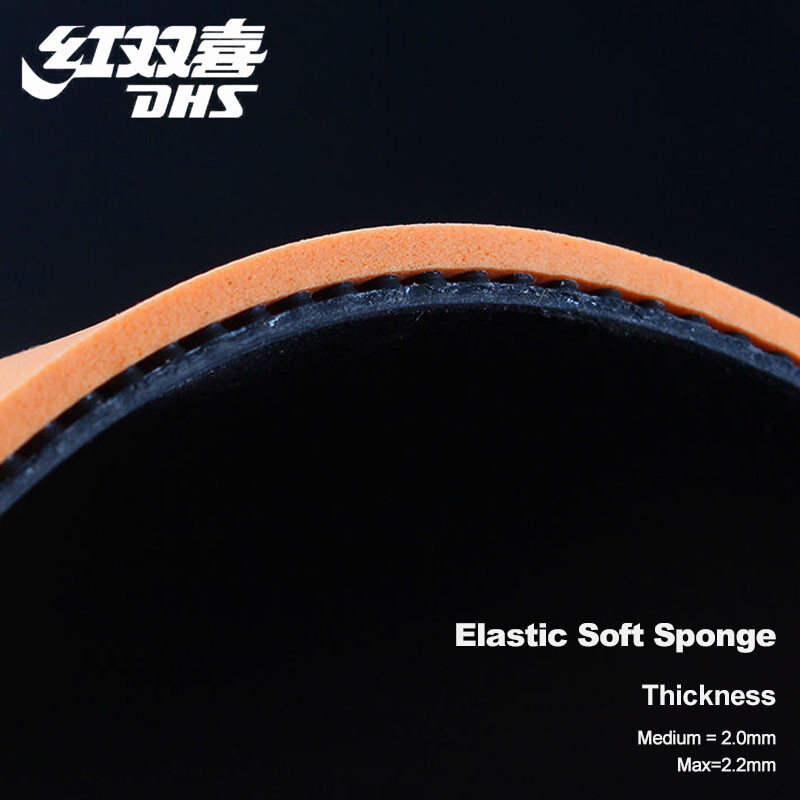 Originali DHS PF4 50 stalo teniso guma, lipni spuogeliai su PF4 stalo teniso guma, skirta važiuoti kilpomis su ataka
