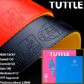 ITTF patvirtintas TUTTLE NElipnus stalo teniso guminis paklodės vokiškos technologijos didelės trinties stalo teniso guma Fast Attack & Loop