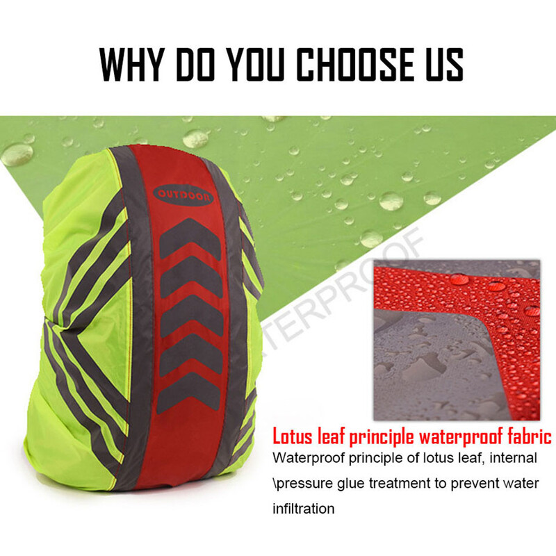 KoKossi 1vnt. Neperšlampamas lauko dangtelis Dviračių žygis Laipiojimas Kuprinės Apdangalas nuo lietaus naktinis šviesą atspindinti juostelė Apsauga nuo dulkių Unisex