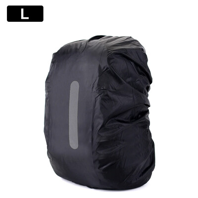 Atstarojošs ūdensnecaurlaidīgs mugursoma lietus pārsegs āra sportam nakts riteņbraukšanas drošības viegls lietus pārklājs soma kempings pārgājieniem 10-70L