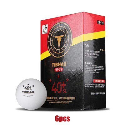 TIBHAR 3 žvaigždučių besiūliai stalo teniso kamuoliukai 40+ nauji plastikiniai ITTF patvirtinti profesionalūs stalo teniso kamuoliai, skirti treniruočių varžyboms