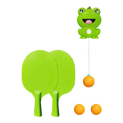 Kabantis stalo teniso treniruoklis su raketėmis mini teniso kamuoliu Interaktyvus vaikų žaidimas Reagavimo gebėjimų gerinimo pratimas Kambarių kamuolys