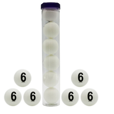 Skaitmeninis stalo teniso kamuoliukas, 6 vnt., keičiamas stalo teniso kamuoliukas, 3 žvaigždučių standartinis stalo teniso kamuoliukas, skirtas patalpoms / lauke