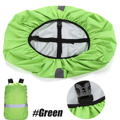 Augstas redzamības mugursomas lietus pārvalks ar atstarojošu sloksni, 100% ūdensnecaurlaidīgs, īpaši viegls, kempings, ceļojumi brīvā dabā, 1 gab.