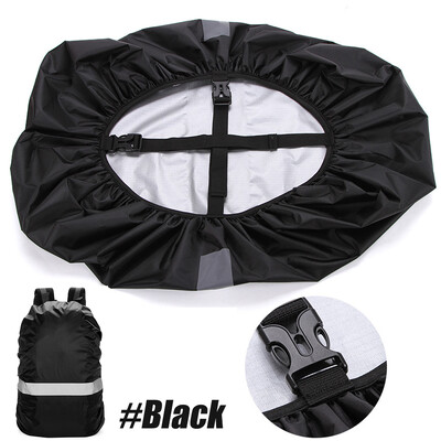 Augstas redzamības mugursomas lietus pārvalks ar atstarojošu sloksni, 100% ūdensnecaurlaidīgs, īpaši viegls, kempings, ceļojumi brīvā dabā, 1 gab.