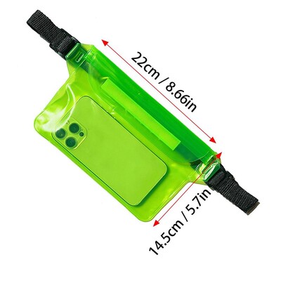 Veekindel kuivkoti kott telefonikoti jaoks Reguleeritava vöörihmaga õlakottide veealune ümbris rannas ujumise veespordi jaoks