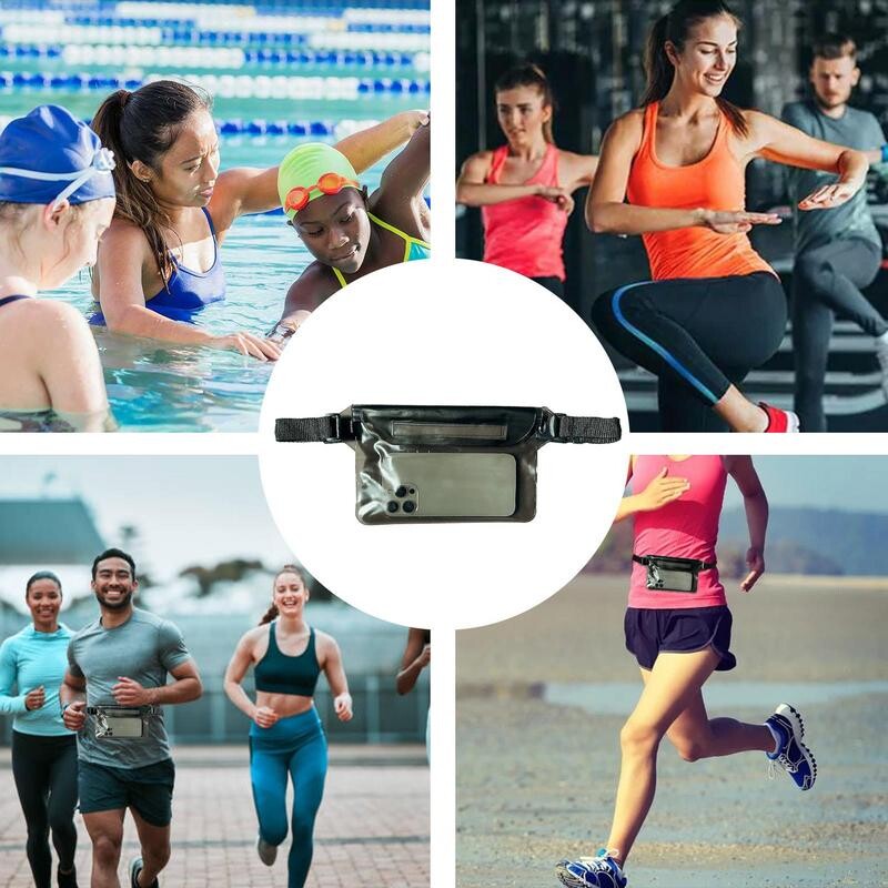 Veekindel kuivkoti kott telefonikoti jaoks Reguleeritava vöörihmaga õlakottide veealune ümbris rannas ujumise veespordi jaoks