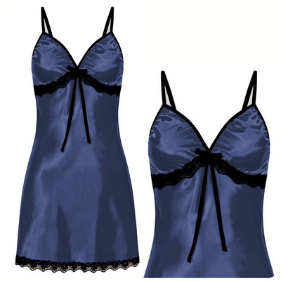 Seksīgs naktskrekls sieviešu mežģīņu apdares guļamveļa lente kaklasaites apakšveļa ar regulējamu siksniņu naktskrekls zīdains un ērts jauns