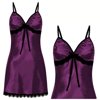 Seksīgs naktskrekls sieviešu mežģīņu apdares guļamveļa lente kaklasaites apakšveļa ar regulējamu siksniņu naktskrekls zīdains un ērts jauns