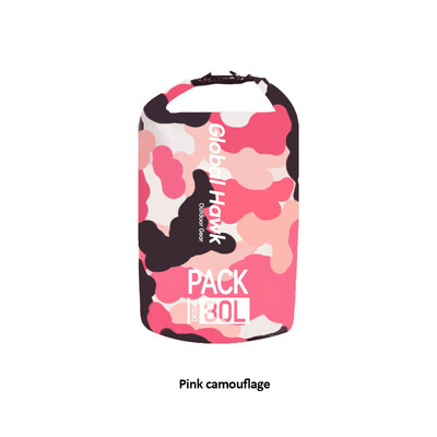 2L/5L/10L/20L/30L PVC, vandeniui atsparus sausas krepšys, sulankstomas lauke sportinis plaustais, plaukiojimas valtimis, nešiojamas kamufliažinis maišelis