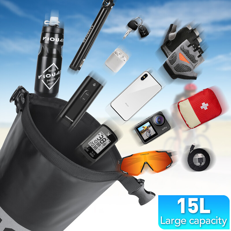 NEWBOLER NAUJAS dviračio priekinio vamzdžio krepšys vandeniui atsparus dviračio vairas krepšelio komplektas dviračių priekinis rėmas dviračio krepšys