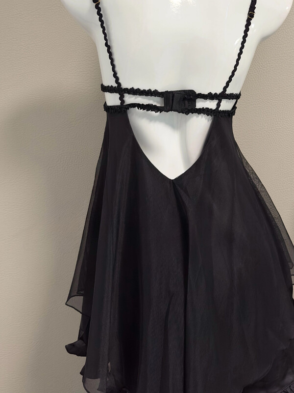 Új francia hálóing mellkaspárnával Szexi fehérnemű Ice Silk hálóing Női hálóruha Kényelmes pizsama Tündér társalgóruha