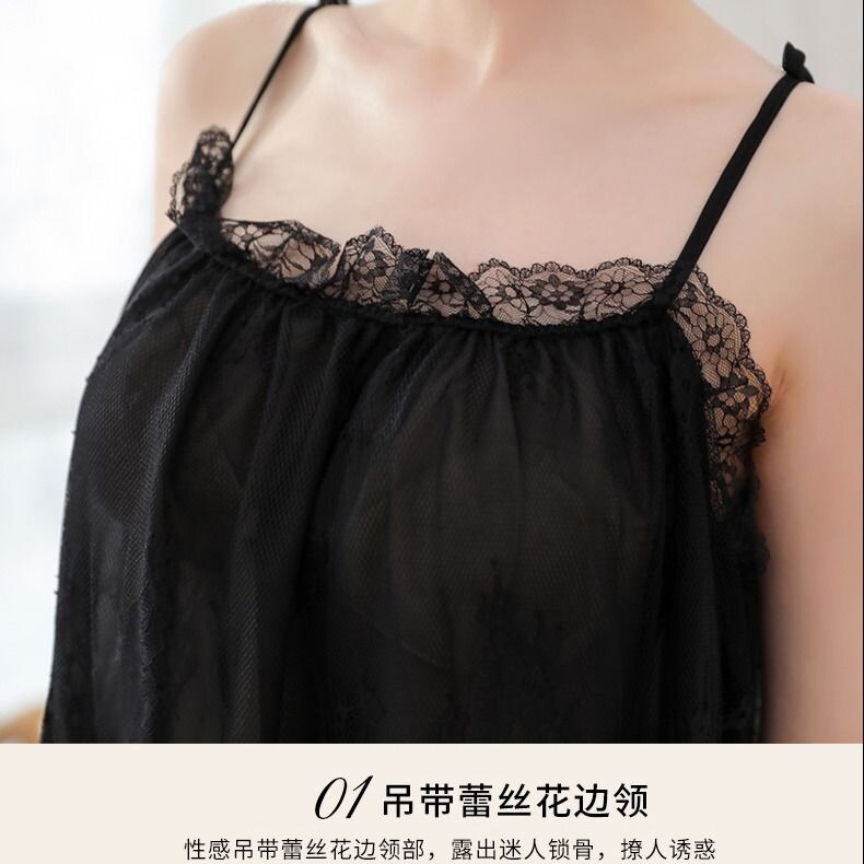 Suknelė Nėriniai Naktiniai Moteriški Nauji Namų Drabužiai Korėja Pijama Seksuali Moteris Labai Seksualumas Miego drabužiai miegui apatinis trikotažas