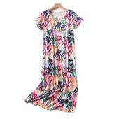 Vasaras garie svārki sieviešu naktskrekls 60% kokvilna plus izmērs Īsām piedurknēm guļamkrekli sieviešu naktsveļa naktskrekli naktskrekli