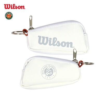 Wilson 2024 ROLAND GARROS RAKTŲ PAGRINDINĖS KREPŠELIS French Open Orange White Handheld Mini Tennis Key Pack RG