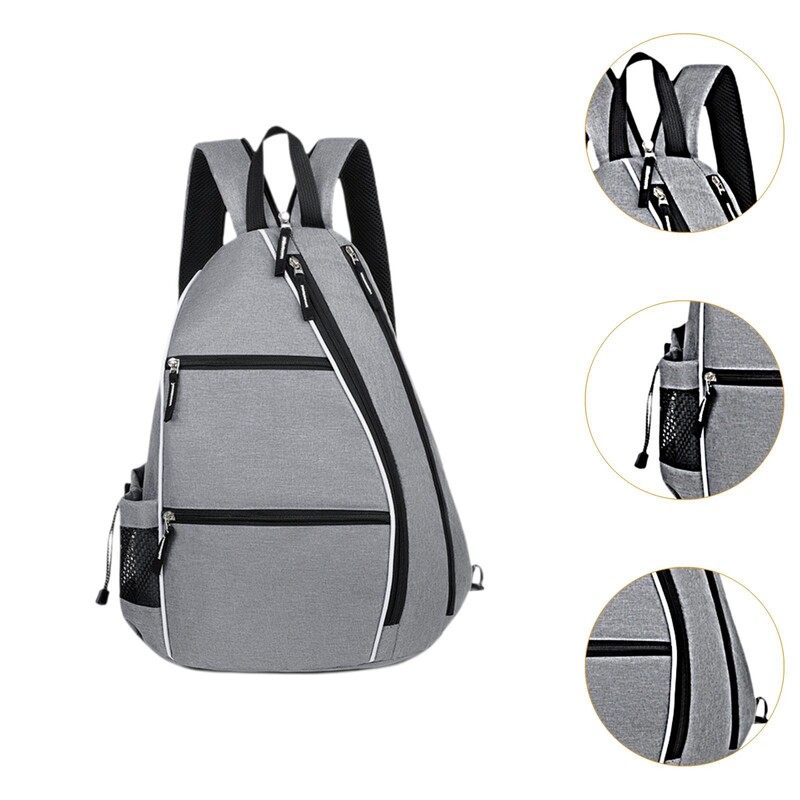 Pickleball kott Tennise Crossbody seljakott Reguleeritav rihm Suure mahutavusega squashi reket palli välispordi tennise reket kott