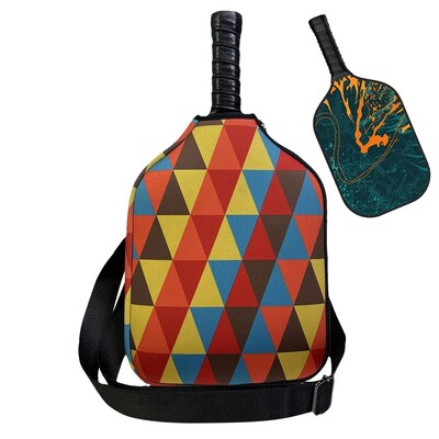 Tennis Sling seljakott Rind õlakott Veekindel tropp Crossbody Veekindel tennisekott Tennis Paddle Squash Sling