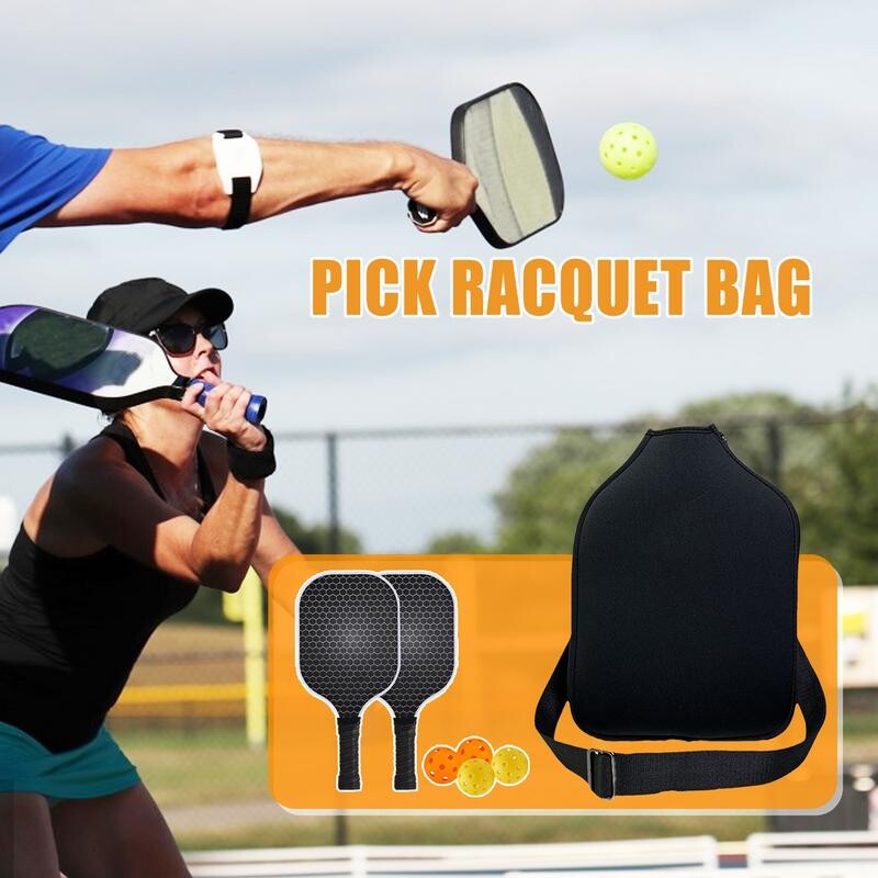 Tennis Sling seljakott Rind õlakott Veekindel tropp Crossbody Veekindel tennisekott Tennis Paddle Squash Sling