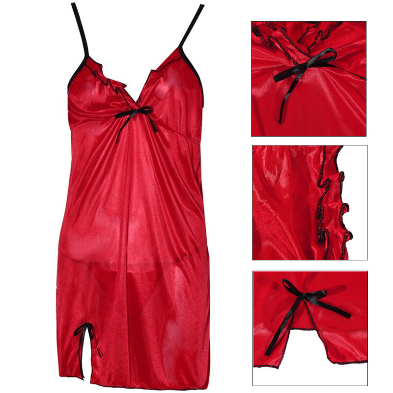 Seksikad magamisriided Naiste pitsist siidist satiinist öökleit Varrukateta öösärgid V-kaelusega öösärk, suur 2XL öösärk Suvine ööriiet