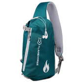 Crossbody Sling Bag Īpaši viegla ūdensnecaurlaidīga neilona plecu soma ar austiņu atveri, ideāls ceļojumu kompanjons