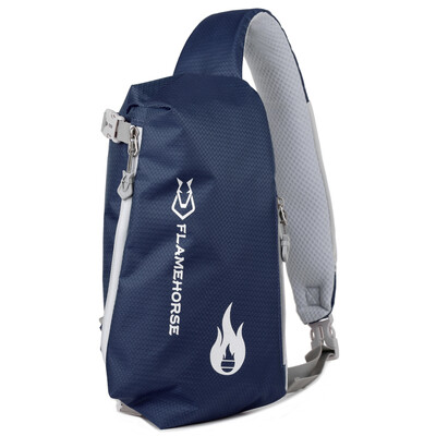 Crossbody Sling Bag Īpaši viegla ūdensnecaurlaidīga neilona plecu soma ar austiņu atveri, ideāls ceļojumu kompanjons