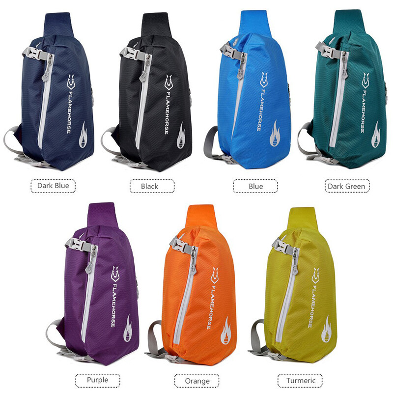 Crossbody Sling Bag Ultrakerge veekindel nailonist rinnakorvi õlakott kõrvaklapiauguga, ideaalne reisikaaslane