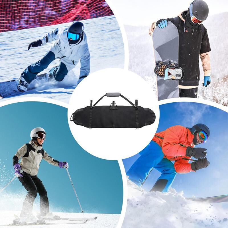 Snieglenčių kelioniniai krepšiai skraidymui Sustiprinti snieglenčių kelioniniai krepšiai Snieglenčių kelioniniai krepšiai slidžių laikymo dėklas, skirtas skraidyti lėktuvu