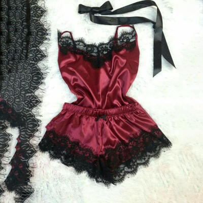 Seksikas pidžaamakomplekt naiste magamisriided jääsiidist satiinist öösärgid, hommikumantliga pesukomplekt