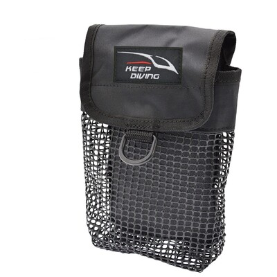 F1FD sukeldumisvarustuse kott sõrmerulli ohutuspinna marker poi võrk hoiutasku snorgeldamisvarustuse hoidik