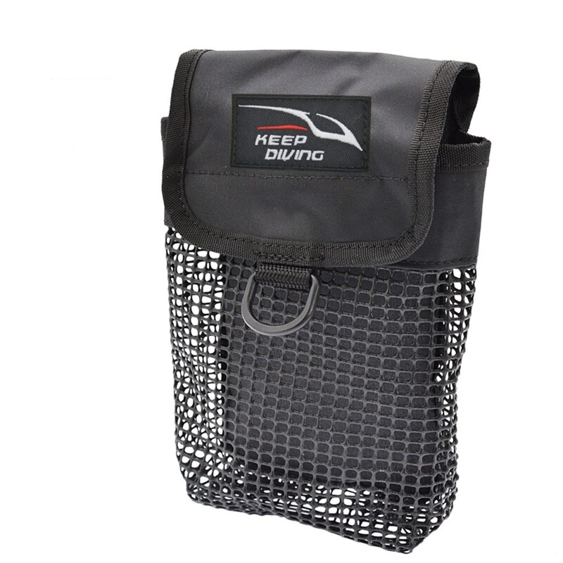F1FD sukeldumisvarustuse kott sõrmerulli ohutuspinna marker poi võrk hoiutasku snorgeldamisvarustuse hoidik