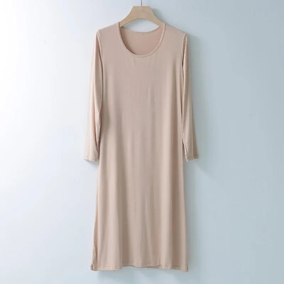 Modal női hálóruha hosszú ujjú ruha bő hálóing nyári fehérnemű fehérnemű otthoni ruha alapszoknya