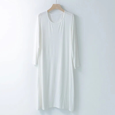 Modal női hálóruha hosszú ujjú ruha bő hálóing nyári fehérnemű fehérnemű otthoni ruha alapszoknya