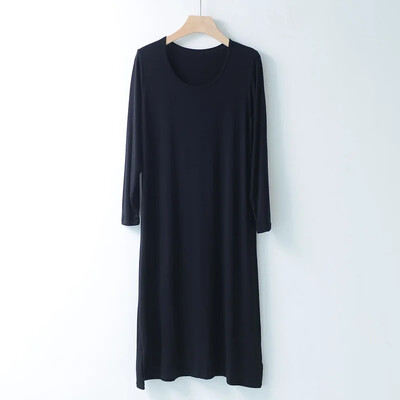 Modal női hálóruha hosszú ujjú ruha bő hálóing nyári fehérnemű fehérnemű otthoni ruha alapszoknya