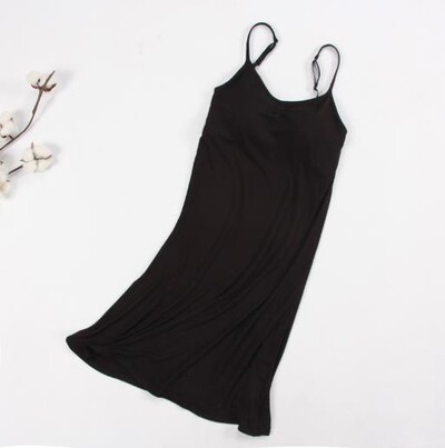 Fdfklak Nuisett Sexy Sling Naiste öösärk Lühike õhuke kleit Naistele Modaalpuuvillane magamisriided Rinnahoidja Polsterdatud Öörõivad Öösärk