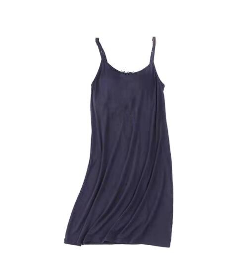 Fdfklak Nuisett Sexy Sling Naiste öösärk Lühike õhuke kleit Naistele Modaalpuuvillane magamisriided Rinnahoidja Polsterdatud Öörõivad Öösärk