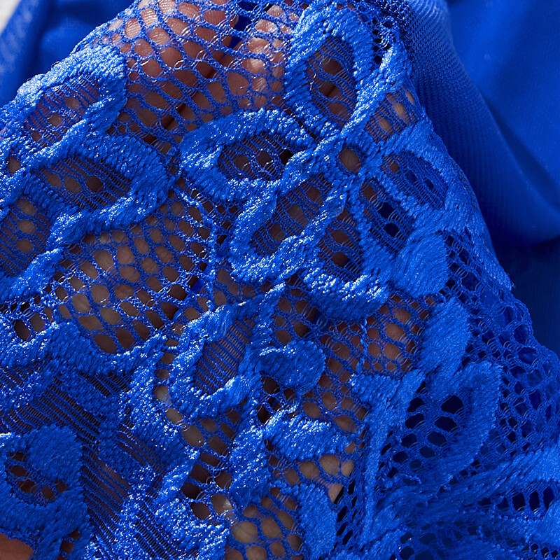 Seksualūs naktiniai moteriški naktiniai drabužiai miegui Elegantiški kostiumai išsiuvinėtos suknelės Mėlynos pižamos rinkinys su dirželiais Teddy Babydolls