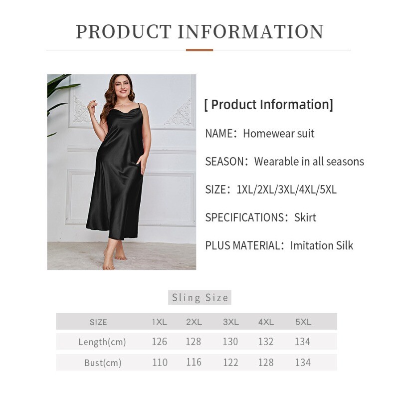 Modes vienkrāsains lielizmēra guļamveļa sievietēm Vasaras imitācijas zīda seksīgi bikšturi naktskrekli brīvajam laikam mājas apģērbi pidžamas