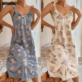 Imeilusad Naiste Öösärgid Suvemood Retro Öökleit Volangidega Kleit Elegantne Lilleline Kodukleit Šikk Õhukesed Hommikumantlid Naiste Pesu