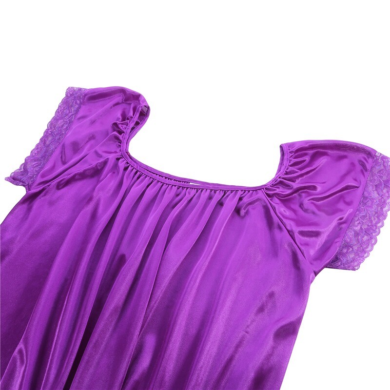 Masīva mežģīņu ledus zīda satīna guļamveļa sieviešu liela seksīga naktskleita sieviešu naktskrekls lielizmēra guļamkleitas