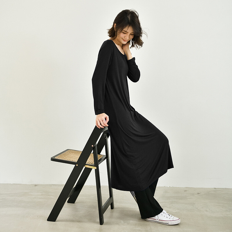 Fdfklak Temperament Nauji medvilniniai miego drabužiai naktinė suknelė, moteriška pavasario rudens naktinukai ilgomis rankovėmis, lauke dėvėti moteriški naktiniai marškinėliai